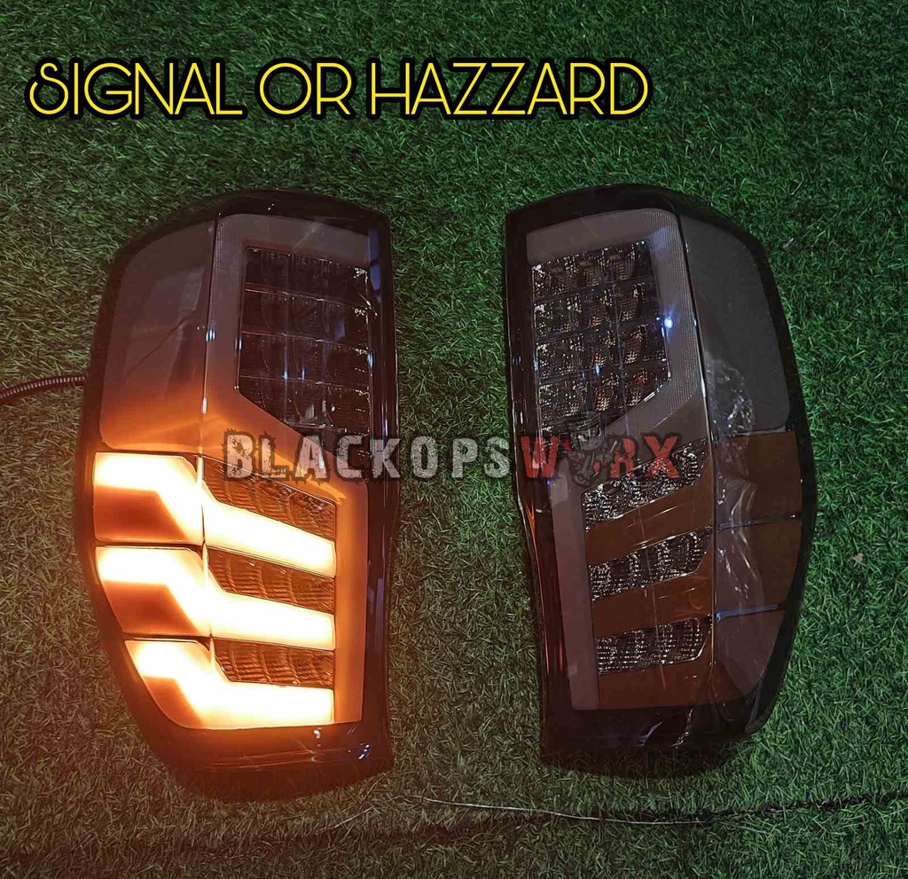 FORD RANGER RAPTOR EXLED 02 SMOKED LED TAIL LIGHTS ASSEMBLY